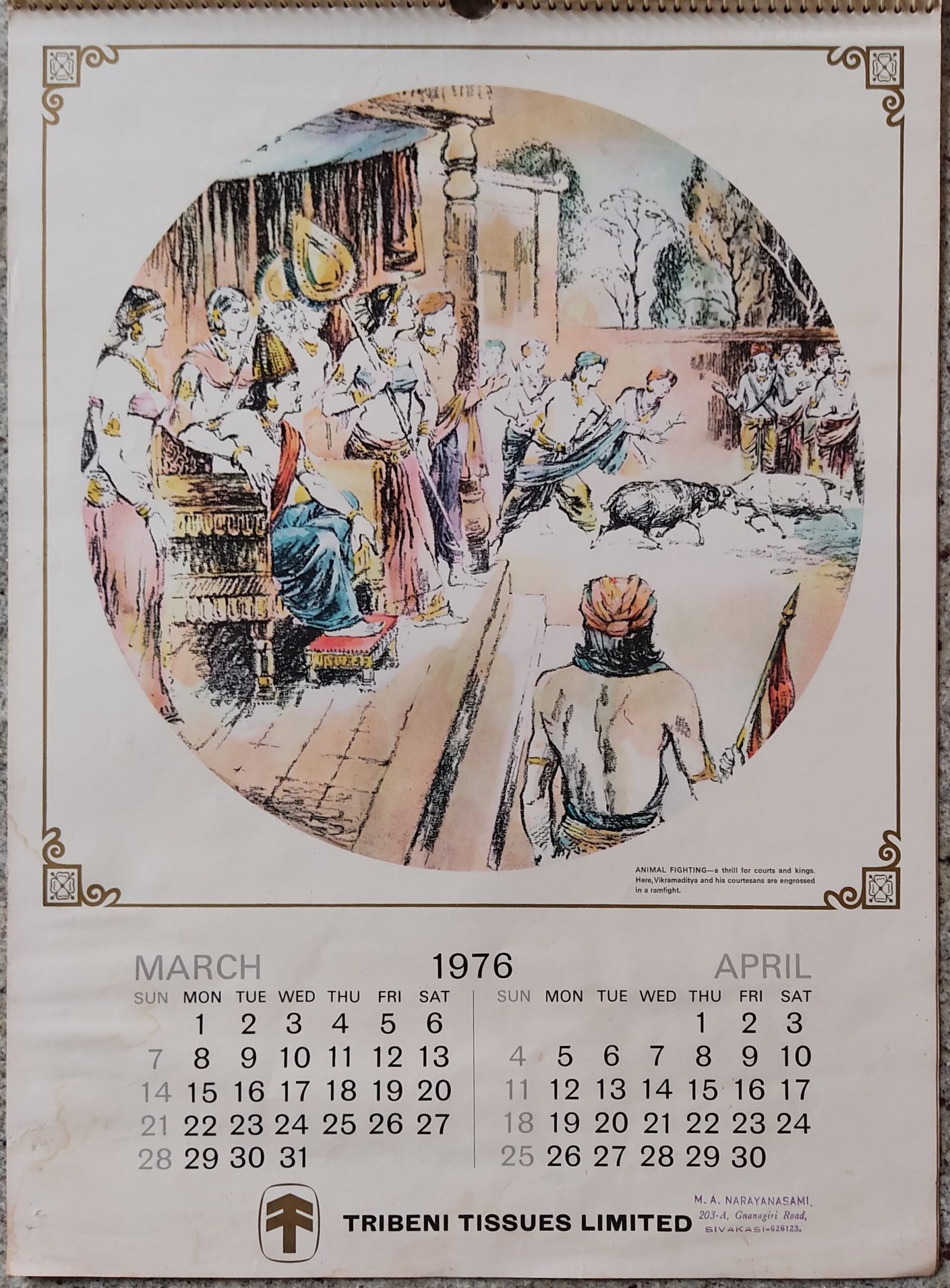 Calender Print 1976 (set of 6) - Image 2