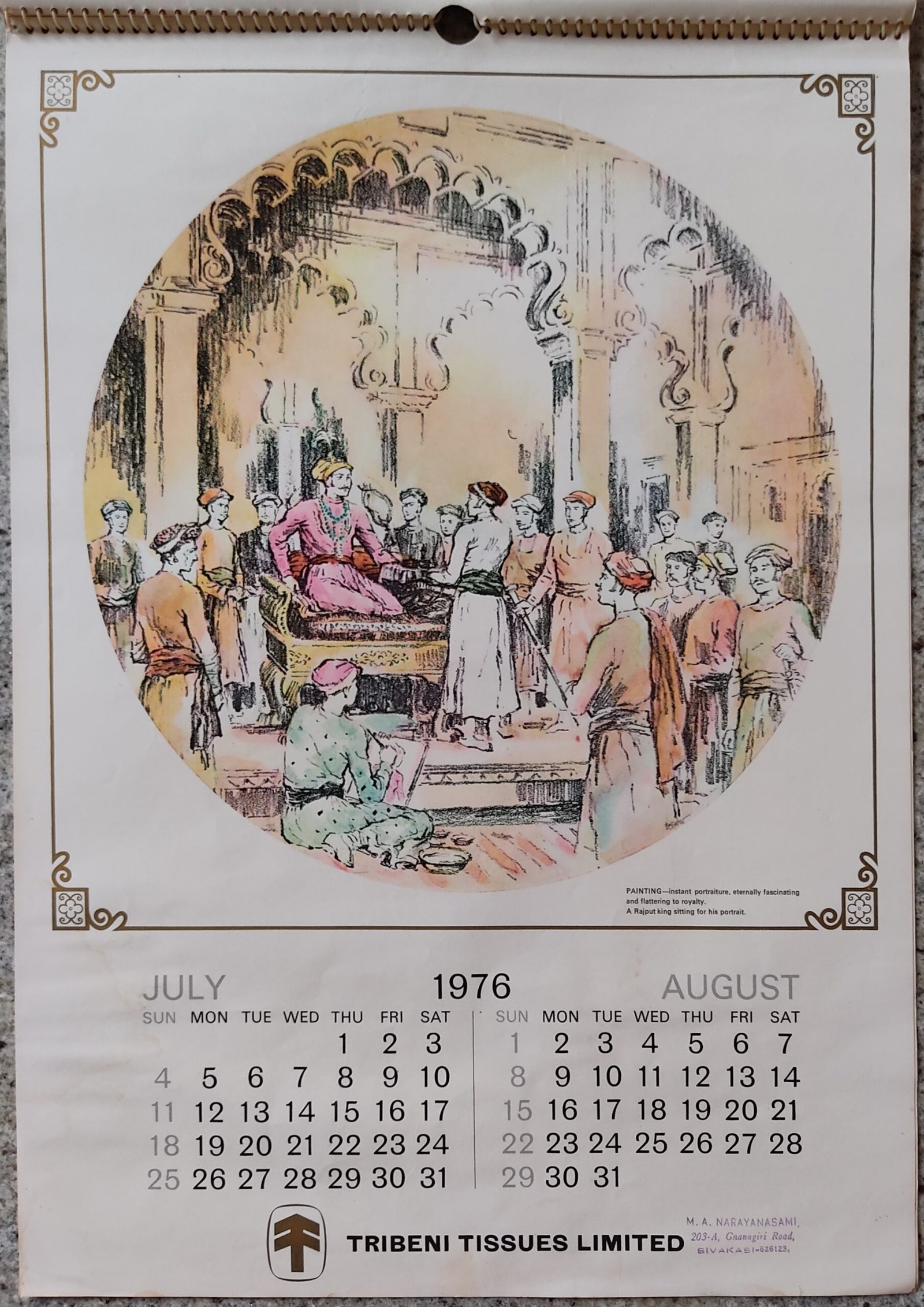 Calender Print 1976 (set of 6) - Image 4